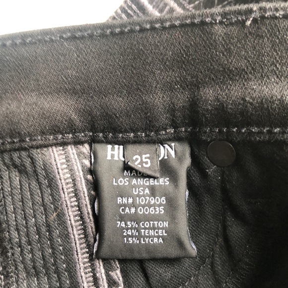 Hudson Tamara skinny embroidered pewter jeans 25 - Picture 10 of 11